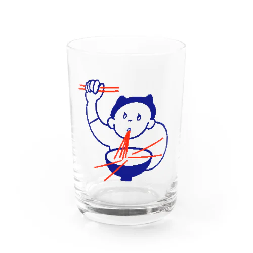 ラーメン食い患い猫ちゃん Water Glass