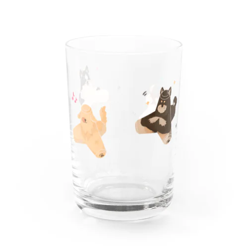 泳ぐテトラポッド犬 Water Glass