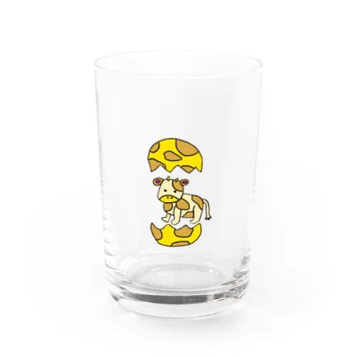 パカっと子ウシくん Water Glass