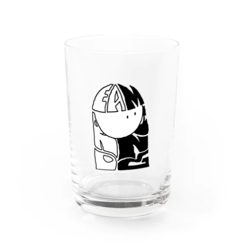 dreaming girl Water Glass