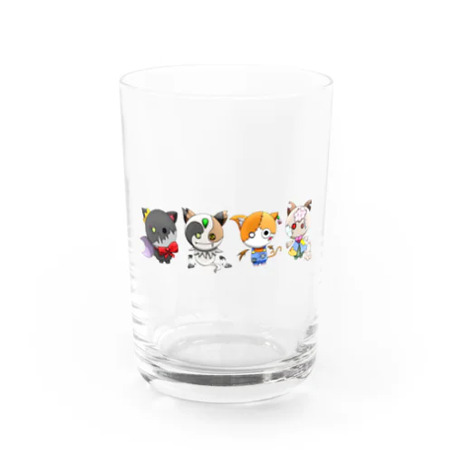 おばげねこちゃんず。 Water Glass