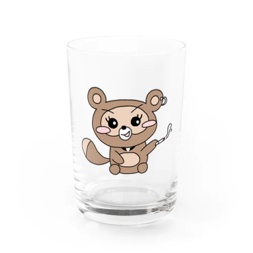 ぐれたぬき Water Glass