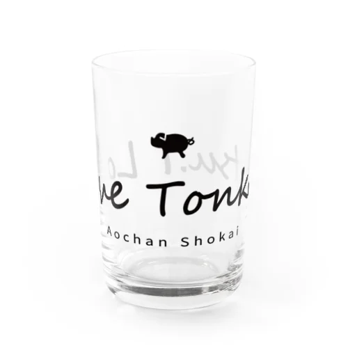 I Love Tonkotsu Water Glass