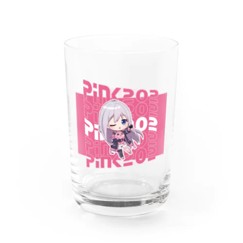 ぴんくグラス（タイポグラフィー） Water Glass