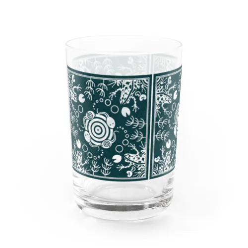 ぬまがえるのぬま(レトロタイル風大) グラス