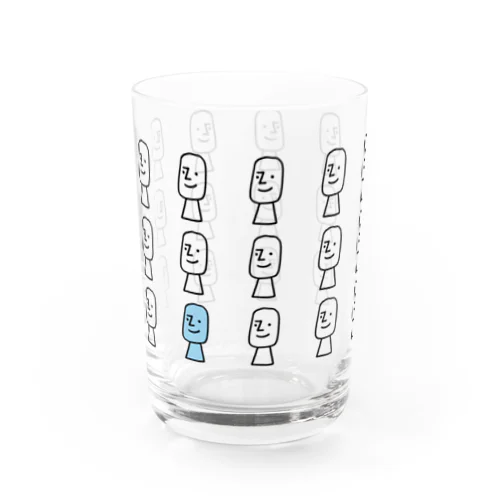 イースター島のモアイ(27人) Water Glass