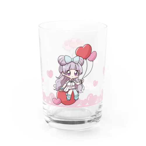 つなぎーぬheart Water Glass