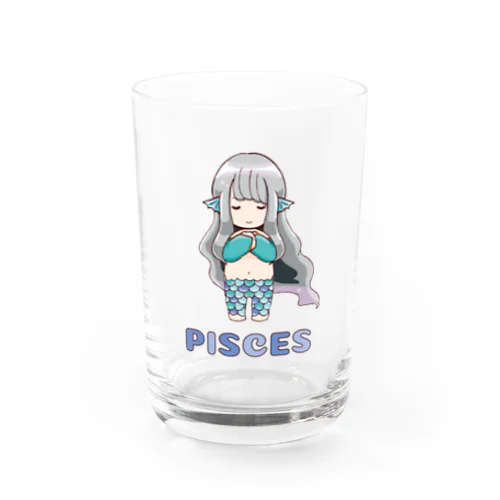 12星座☆うお座ちゃん Water Glass