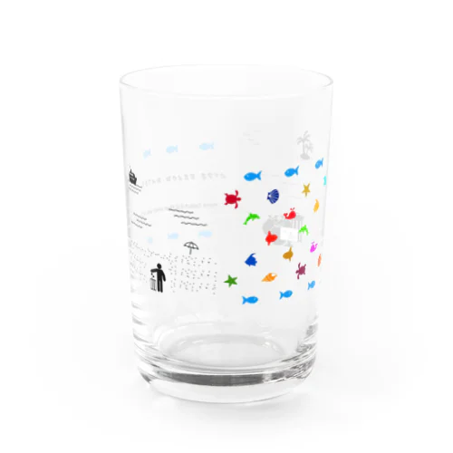 Beach Clean Water Glass