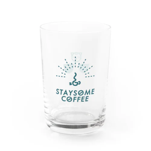 STAYSOMECOFFEEグラス(オリジナルロゴ&3匹の猫様) Water Glass