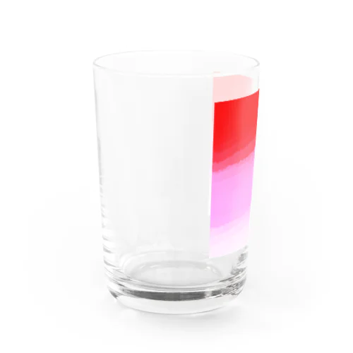 赤　ピンク　白 Water Glass