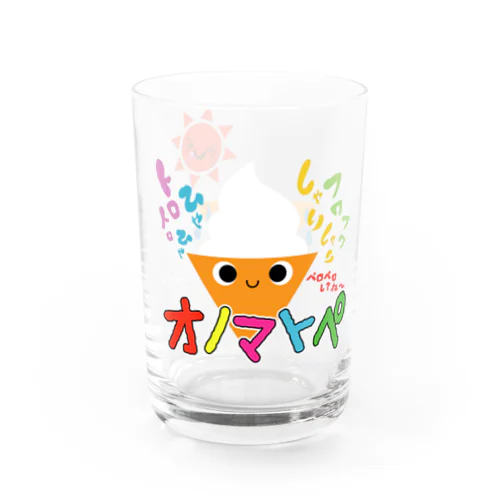 アイスクリームオノマトペ Water Glass