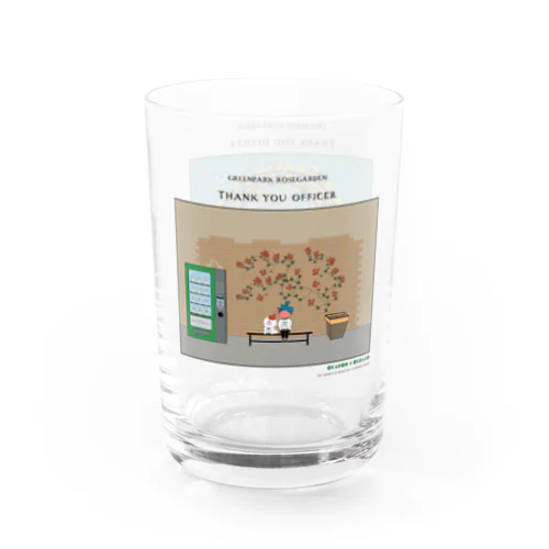 バラ友会 記念グッズ Water Glass