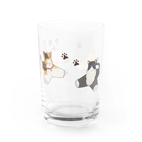 ネコの集会 Water Glass