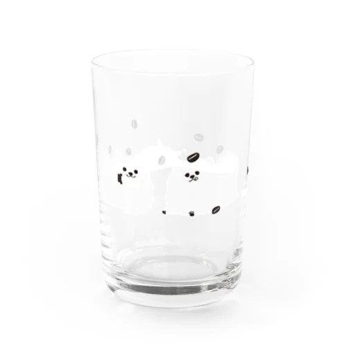 コーヒー牛乳ぽめ(白) Water Glass