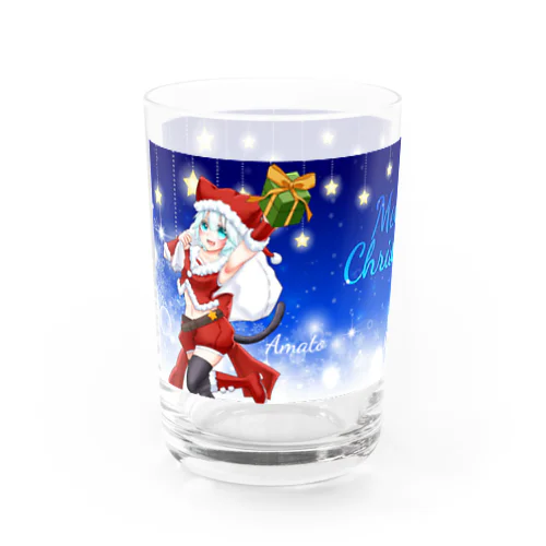 Xmasサンタ天兎 Water Glass