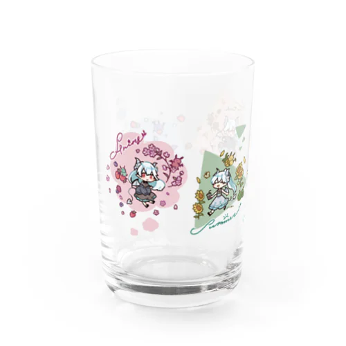 四季を楽しむろき Water Glass