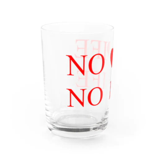 NO WIFE, NO LIFE Water Glass