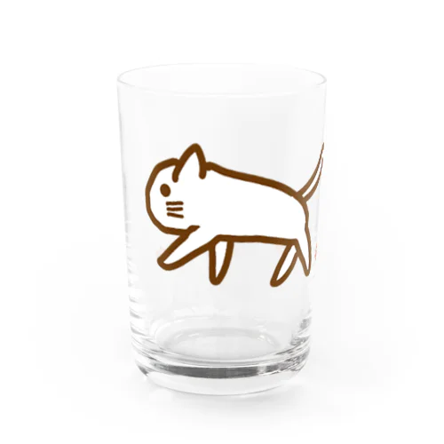 おさんぽねこ Water Glass