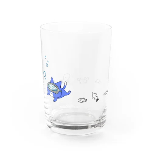 なんか賢いねこ　なつのおもいで Water Glass