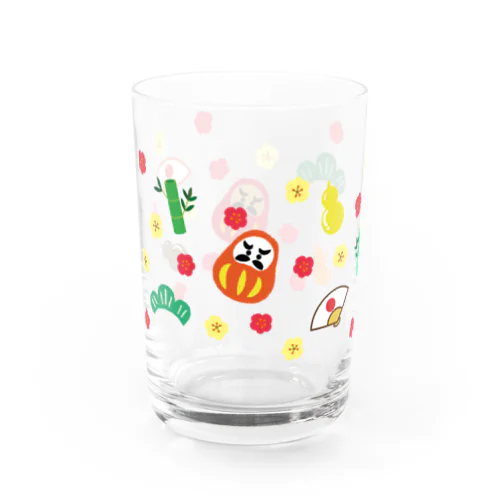 めでたいめでたい Water Glass