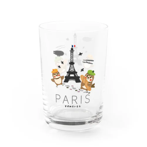 Hello! すずめだいきち（PARIS） Water Glass