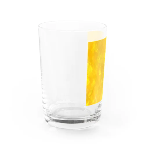 黄色系モヤ柄 Water Glass