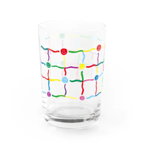 Rainbow Smile Water Glass