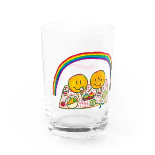 Rainbow Picnic Water Glass