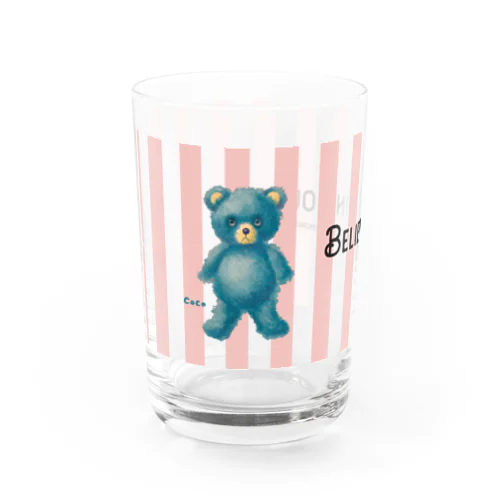 【Believe in yourself.】（青くま）＝SALE中！！ グラス Water Glass