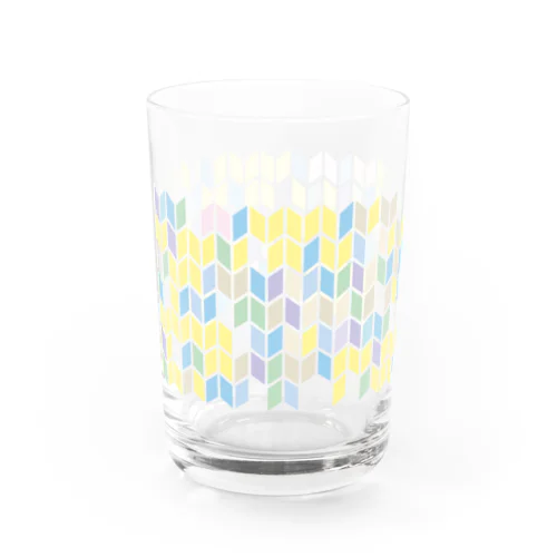 yagasuri blue Water Glass