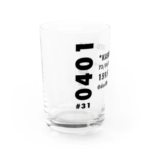 かっこいい文字が並ぶ Water Glass