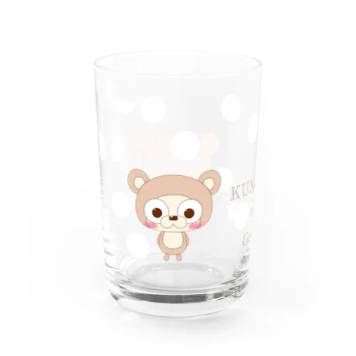 くまごんでごんす。表裏 Water Glass