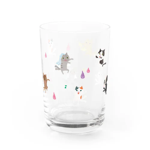 おばけグラス＜踊る猫又＞ Water Glass