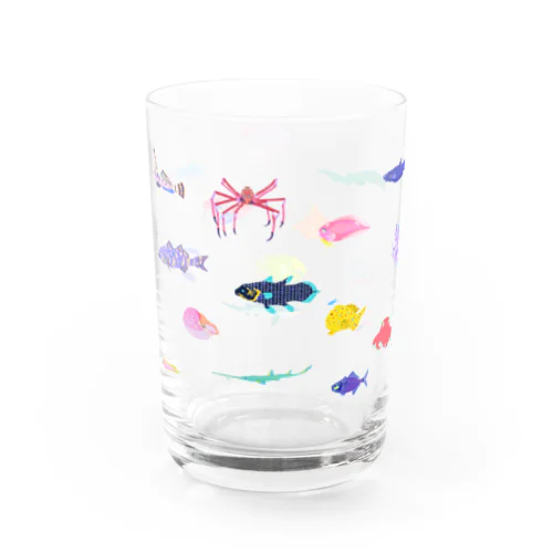 カラフル深海生物 Water Glass