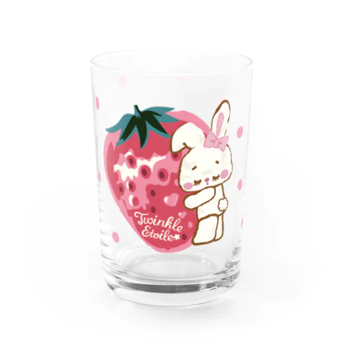 いちごうさぎのグラス Water Glass