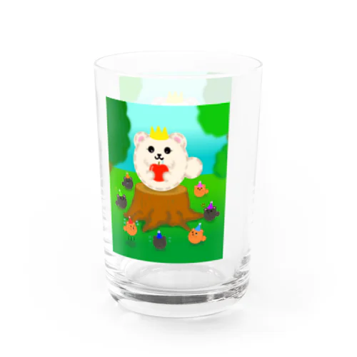 しらゆきポメと７ひきの小ポメ Water Glass