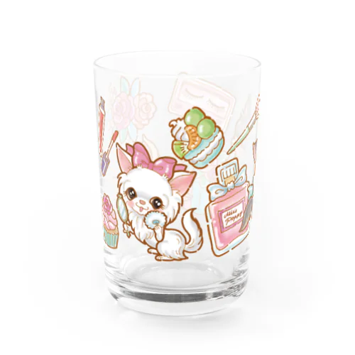 コスメちわわん Water Glass