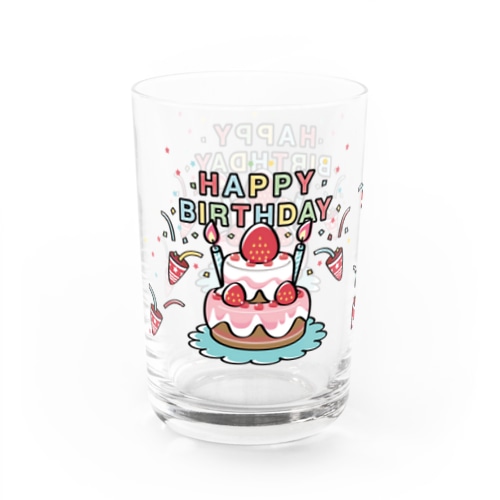 HAPPY BRITHDAY_2 Water Glass