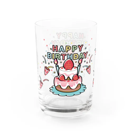 HAPPY BRITHDAY_2 Water Glass