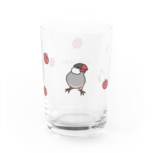 シルバー文鳥コップ Water Glass