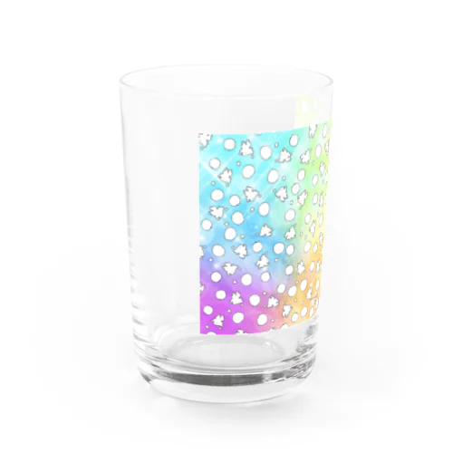 ふにゃふにゃカエルさん(背景カラー) Water Glass