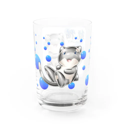 デザイングラス・全周 鯱猫（ORCAT） Water Glass