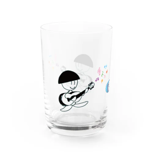 ギタークボちゃんグラス Water Glass