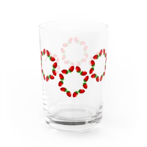 STRAWBERRY CIRCLE Water Glass