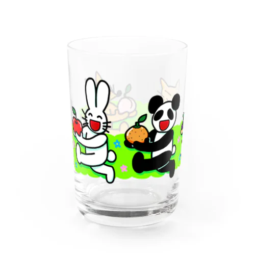 くだもの持ったケダモノたち Water Glass