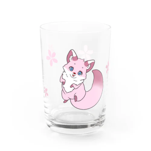 春キツネ_4月 Water Glass