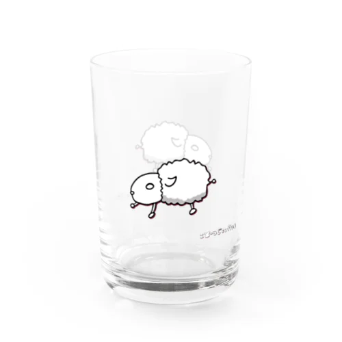 ロゴマーク/こひつじcoffee Water Glass