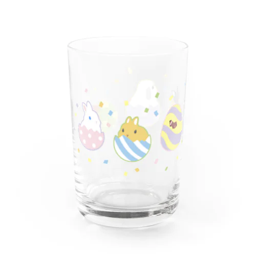 うさぎとタマゴ Water Glass