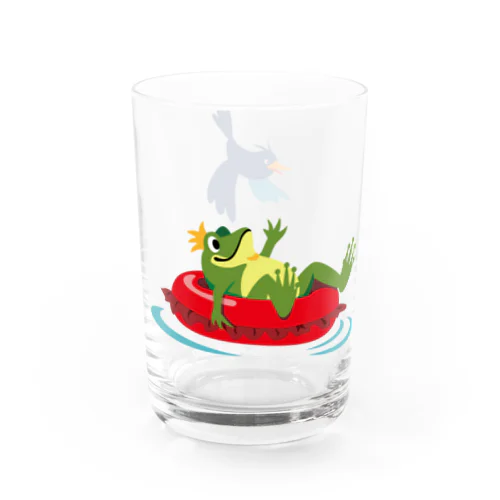 浮き輪カエル Water Glass